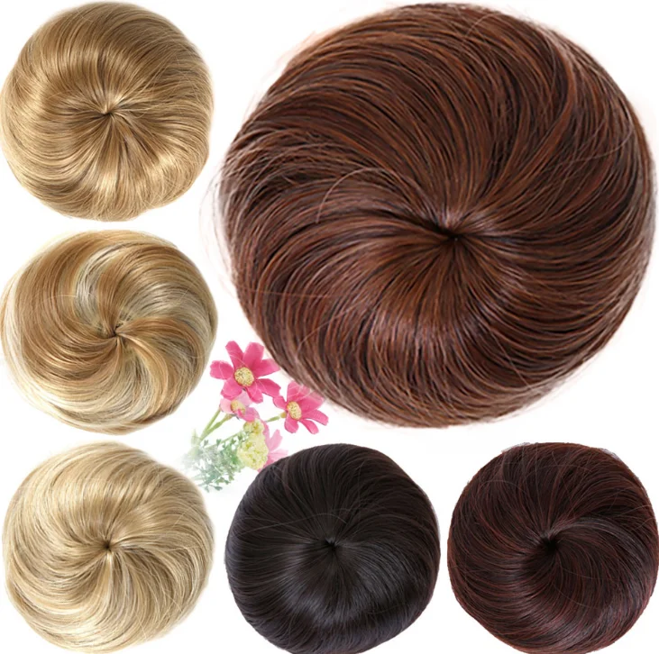 
Elastic small synthetic hair wigs Ball Chignon hair extension hair accessories Wholesale price factory 