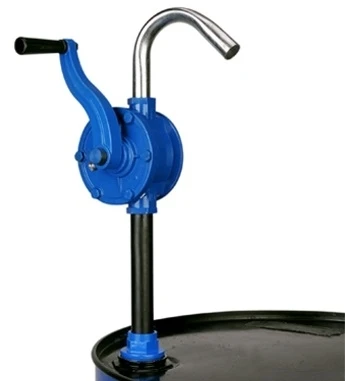 portable Cast iron gallon drum pump tank suction  barrel pump oil diesel dispense transfer hand rotary pump