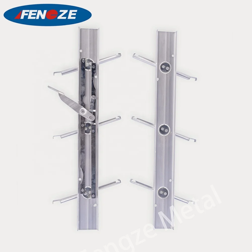B2 Metal window shutters adjustable glass louver 4 blades galvanized Aluminium Louver Window aluminum louvre frame