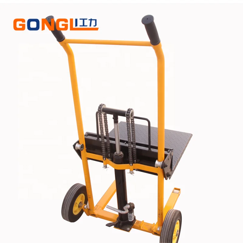 
200kg small manual lifht lift truck with platform 