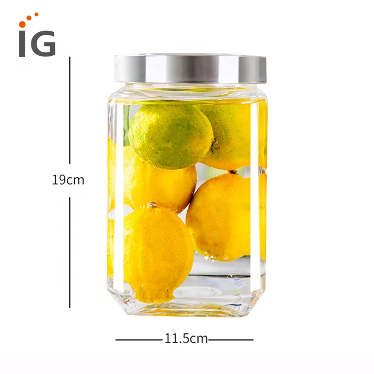 Glass Apothecary Jar Canister Set with Ball Lid