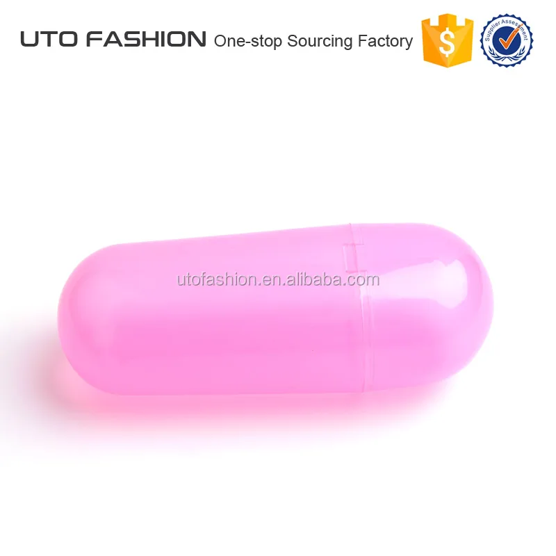 YT8054 Pill shape plastic eyeglasses case