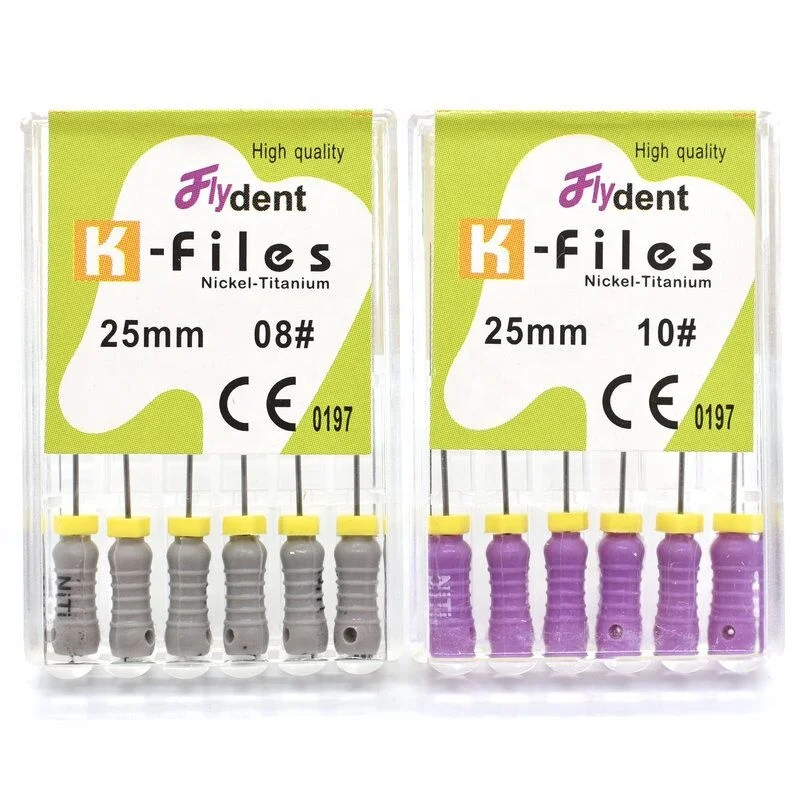 Dental NITI K files  nickel titanium hand use endondontic root canal  files 21mm 25mm 28mm 31mm