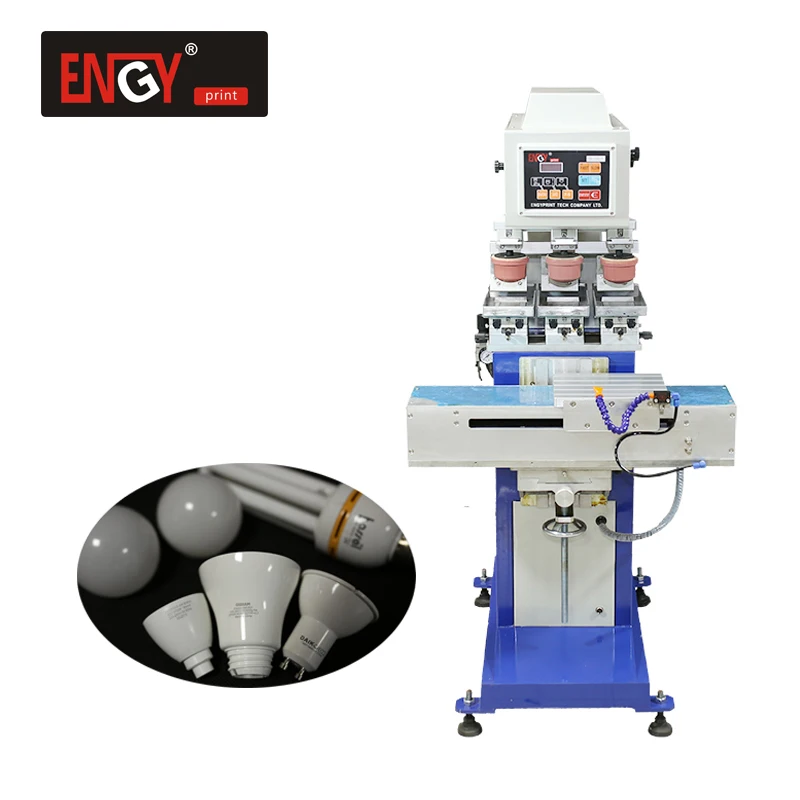 new Independent 3 color Shoe Heel high quality Pad Printer / Printing Machine