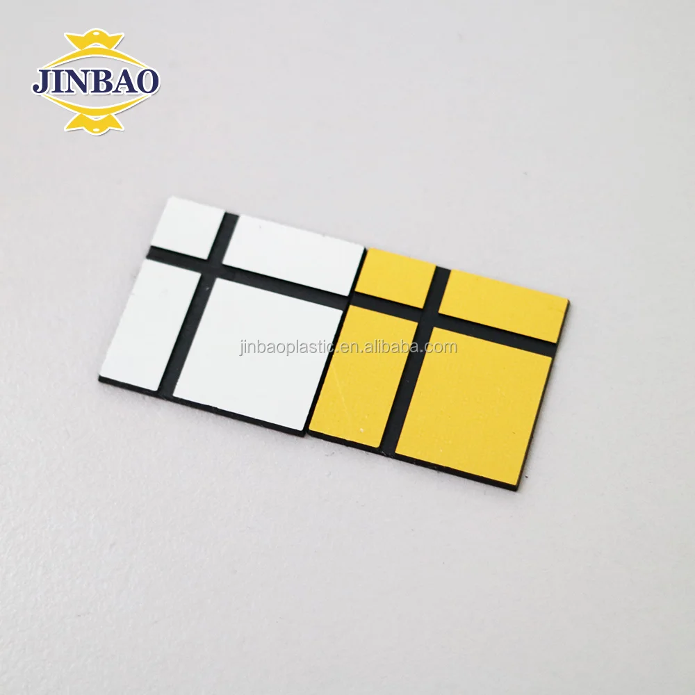 JINBAO 1.3mm thick abs double color plastic sheet for laser engrave