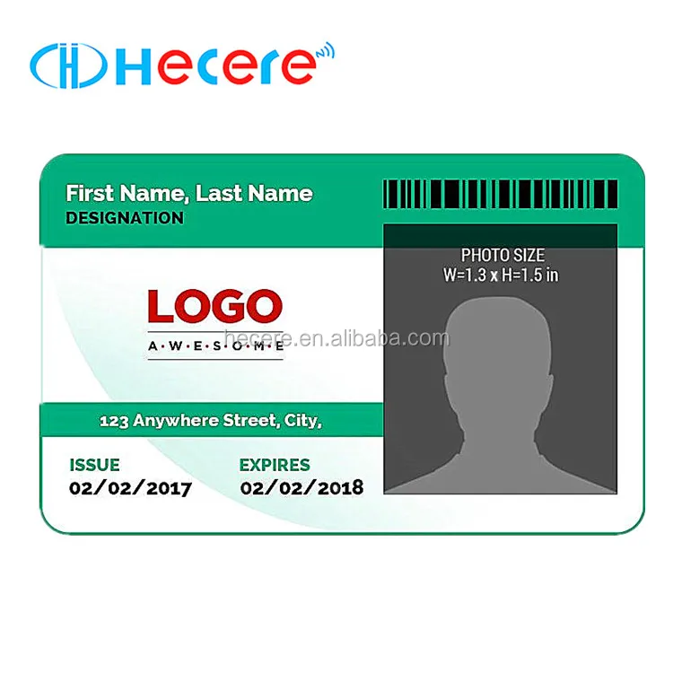 Printed nfc business card