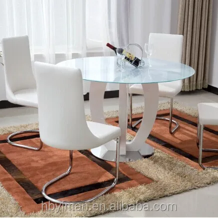 round glass top dining table