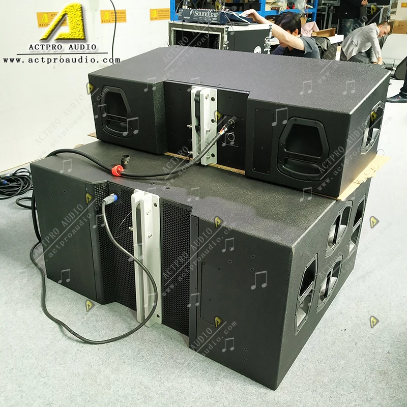 Professional stage audio speaker double 12 inch line array J8 3- way DJ set