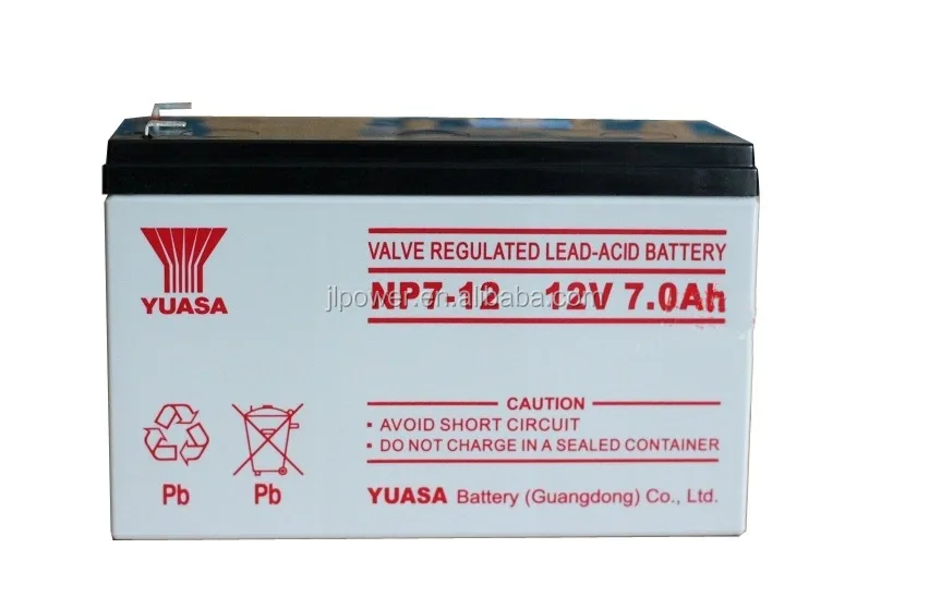 yuasa 12v 7ah battery, yuasa 20hr battery np7-12