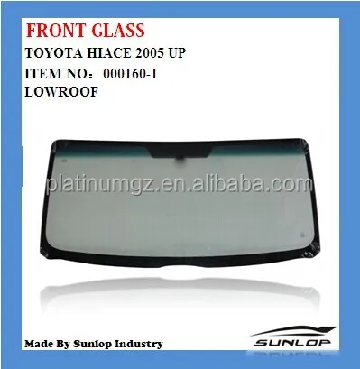 SUNLOP hiace front glass windshield #000160-1 fit for hiace 200 commuter van narrow body lowroof auto spare parts hiace kdh 200