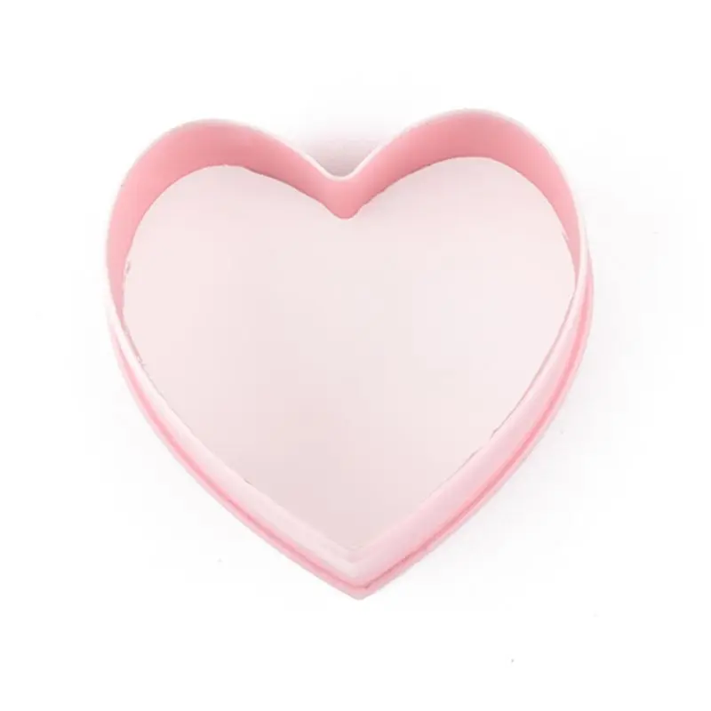 5Pcs Heart Shape Cookie Cutters Set Plastic Cookie Fondant Tool