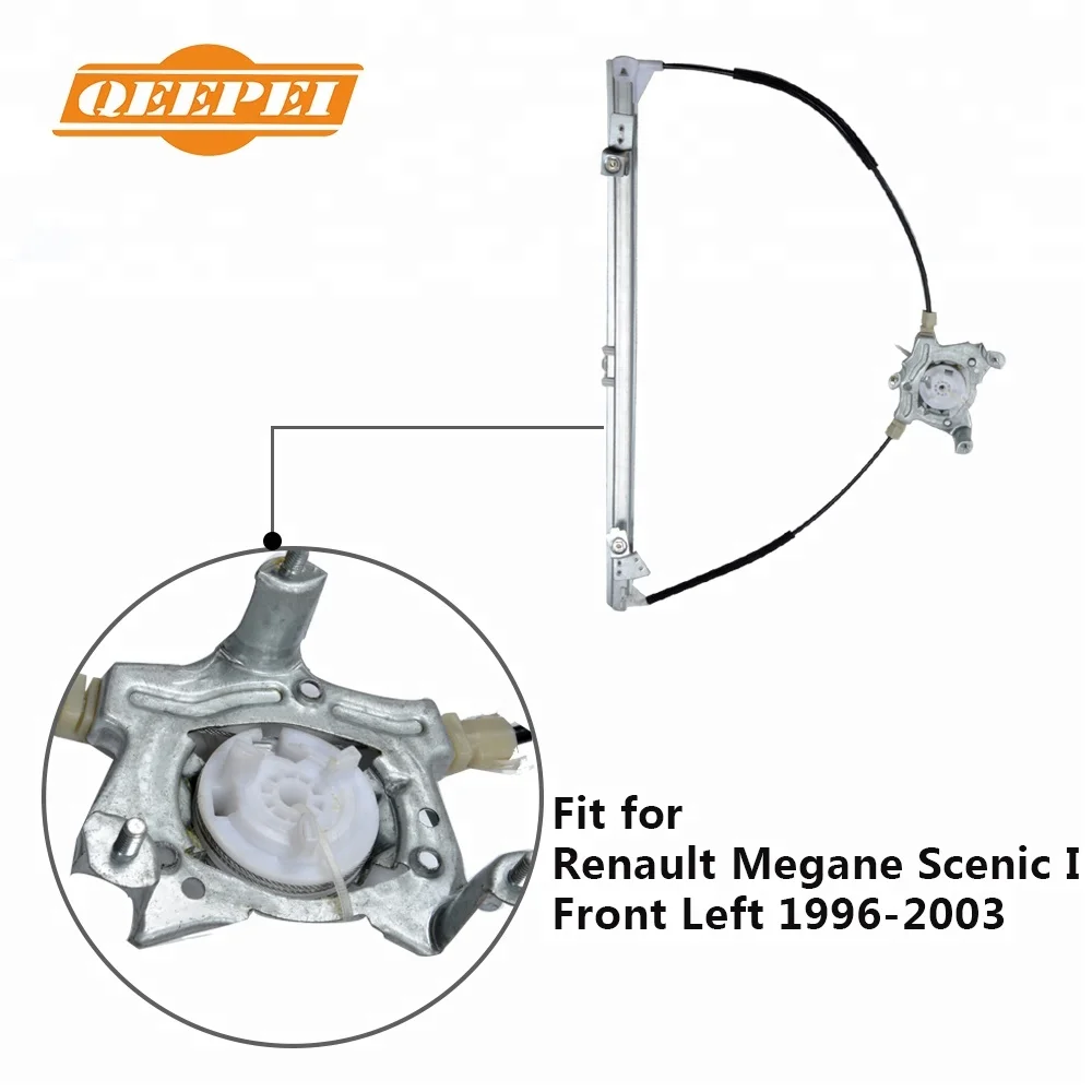 QEEPEI WRRN004 передний левый 7700838591 стеклоподъемник для Renault Megane