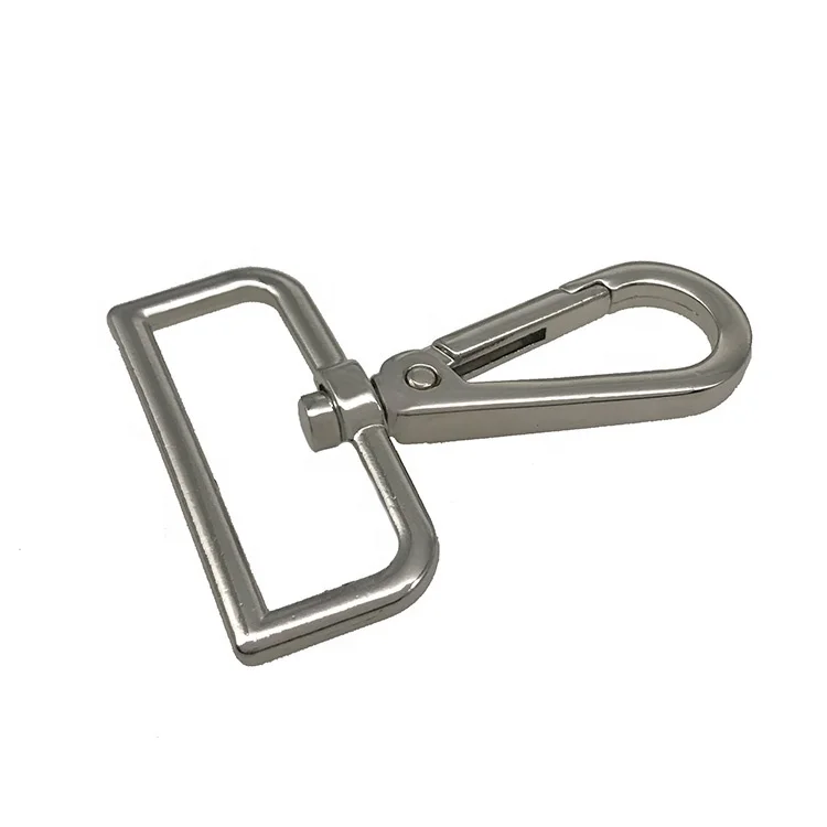 High Quality Alloy Metal Plating Different Sizes Leather Shoulder Tape Swivel Snap Hook For Handbag