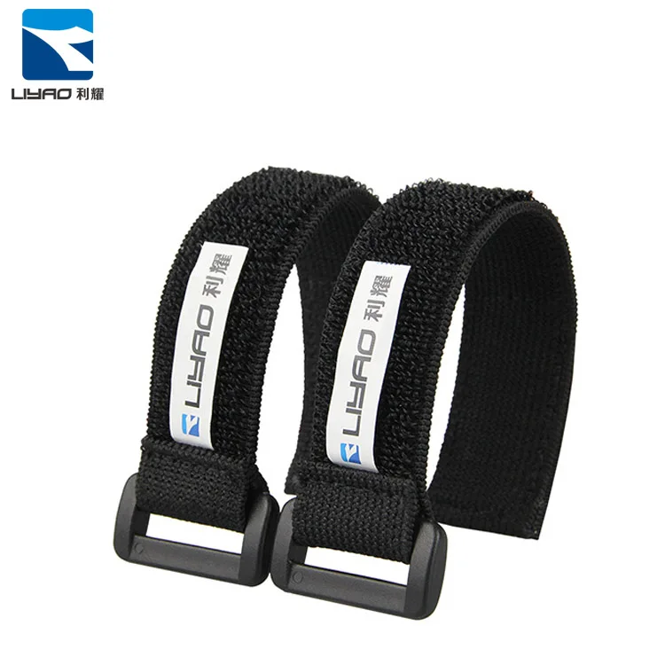 China Manufacturer Custom Size Eco-Friendly Soft Adjustable Bike Strap Cable Tie Elastic Hook And loop Strap