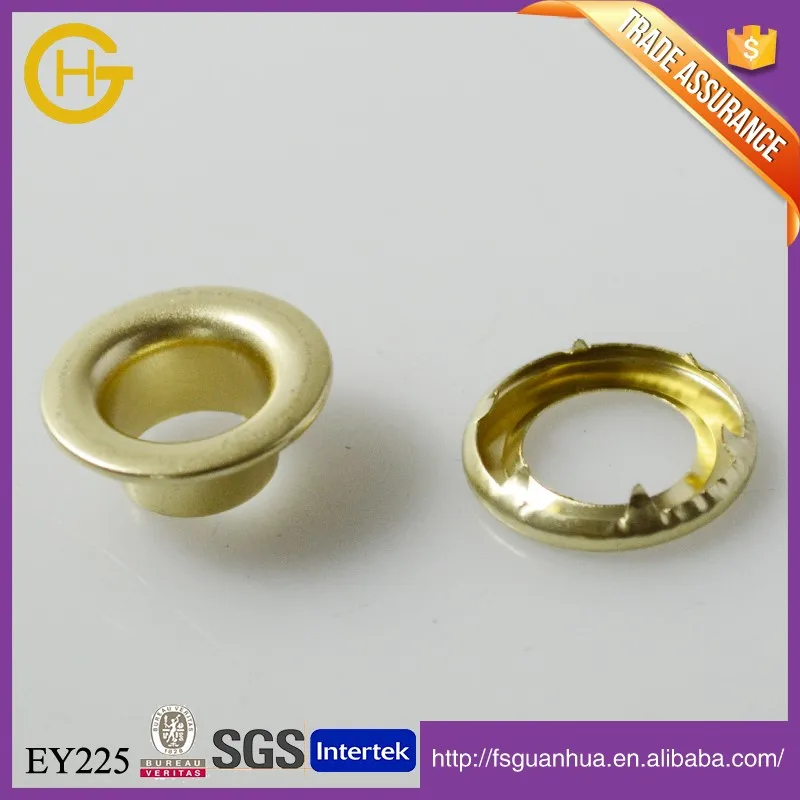 
CHEAPEST HOT SALE BRASS MATERIAL SPUR GROMMET FOR FABRIC 