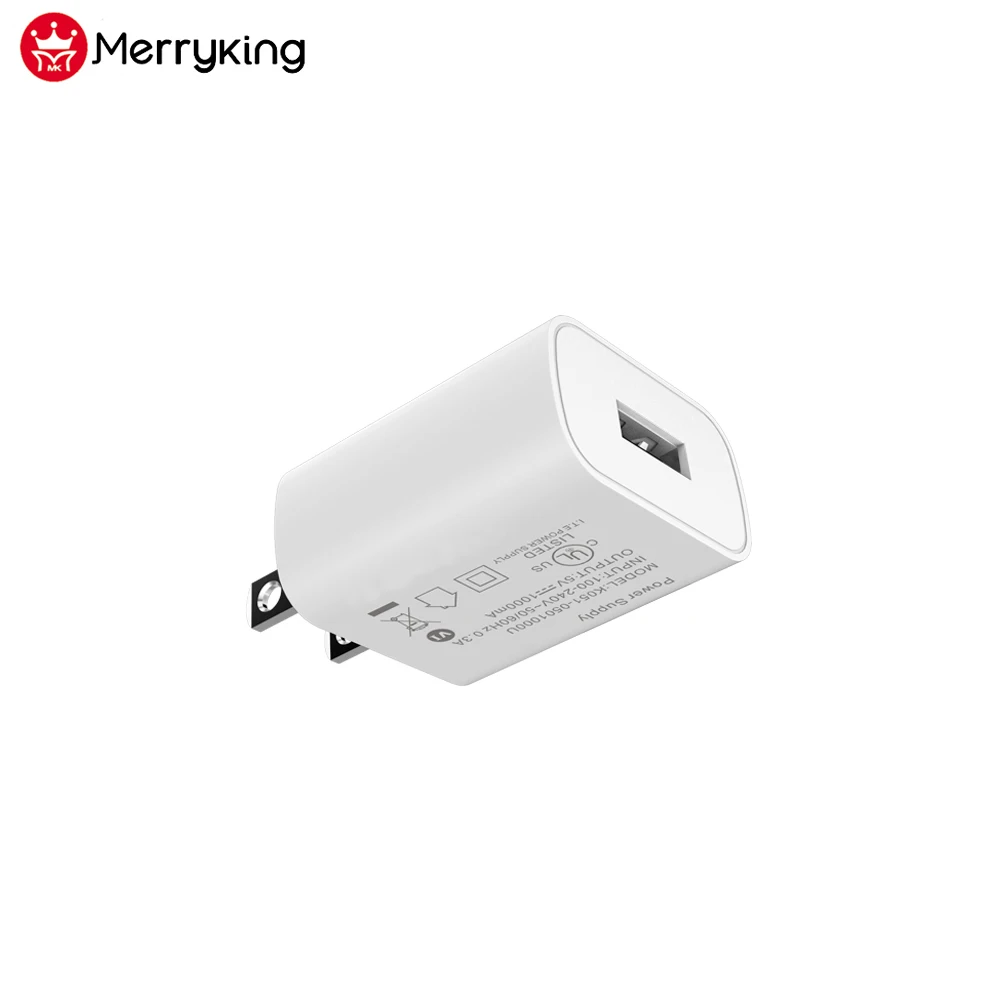 Сетевой адаптер USB 5 в 2,1 А, Сверхбыстрая зарядка для мобильного телефона с тонким настенным адаптером