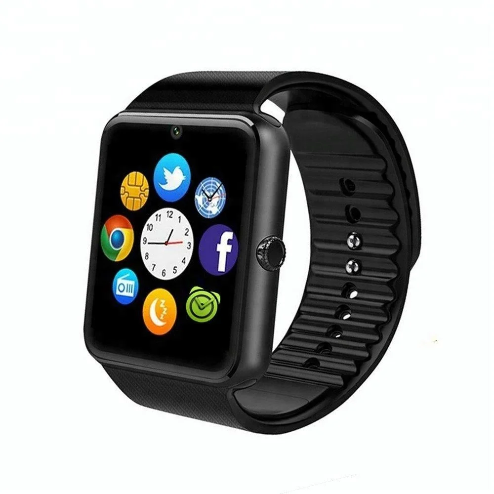Smart Watch GT08 with SIM Card TF Memory Card Slot Camera Music Play Sleep Monitor Pedometer for Android Smart Phone