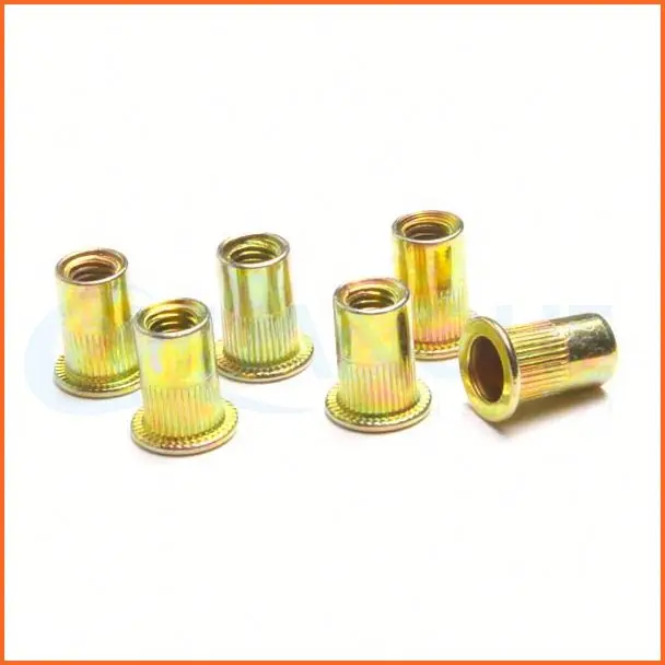 Регулировочная гайка из латуни рифленая