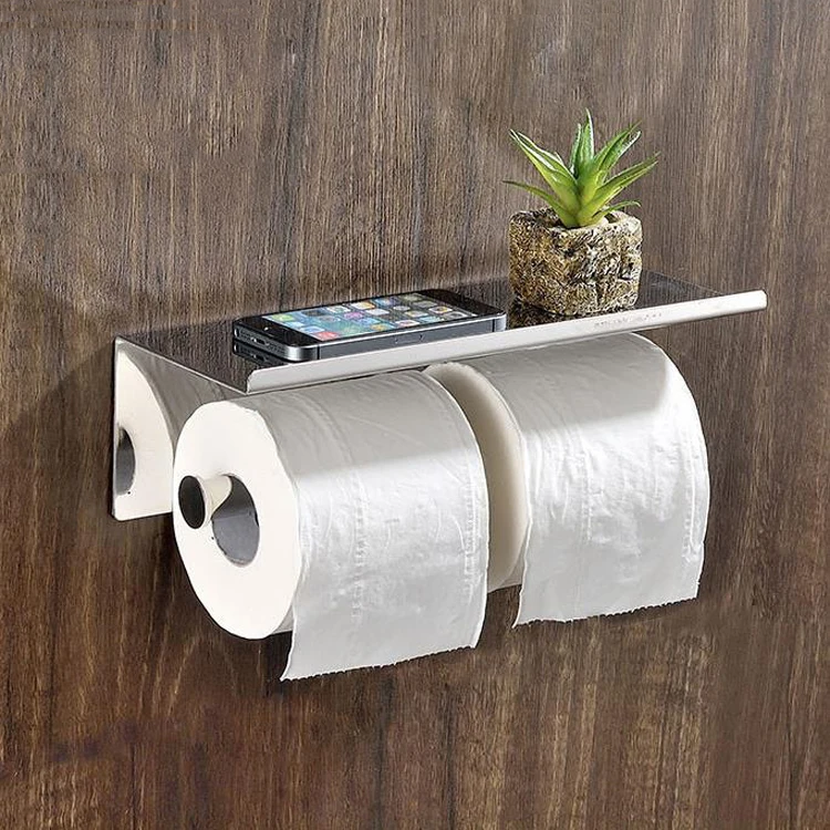 
Wall mount under cabinet double frog funny tear kitchen bathroom tissue standing stainless steel towel roll toilet paper holder 
