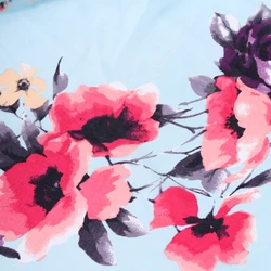 Wholesale elegant soft and breathable chiffon printed 100% polyester fabric