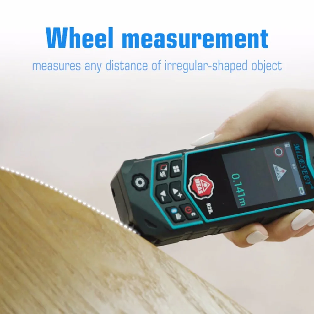 Laser range finder High-accuracy range measuring instrument Diastimeter Measure Roulette with Wheel Measurement