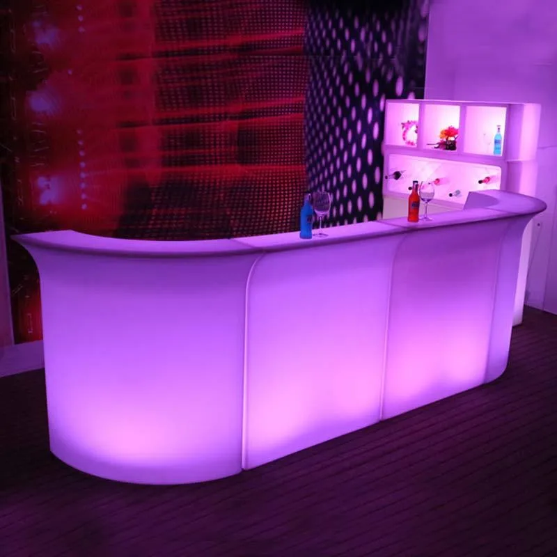 full Color Changing cool party decorations Pub illuminated led bar counter outdoor nightclub