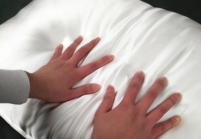 customized OEM 100% mulberry silk pillowcase with silk filling pure silk pillow