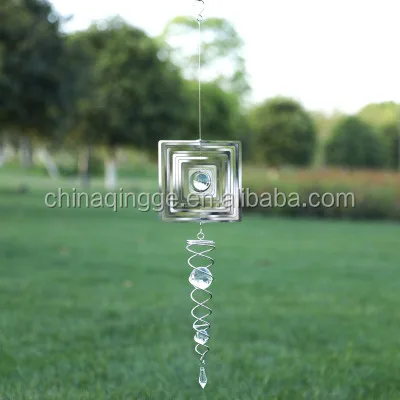 Essoreuse a vent Hanging 3D Spiral Solar Metal Garden Wind Spinner 3D Metal Wind Spinners 3D Garden Wind Spinners