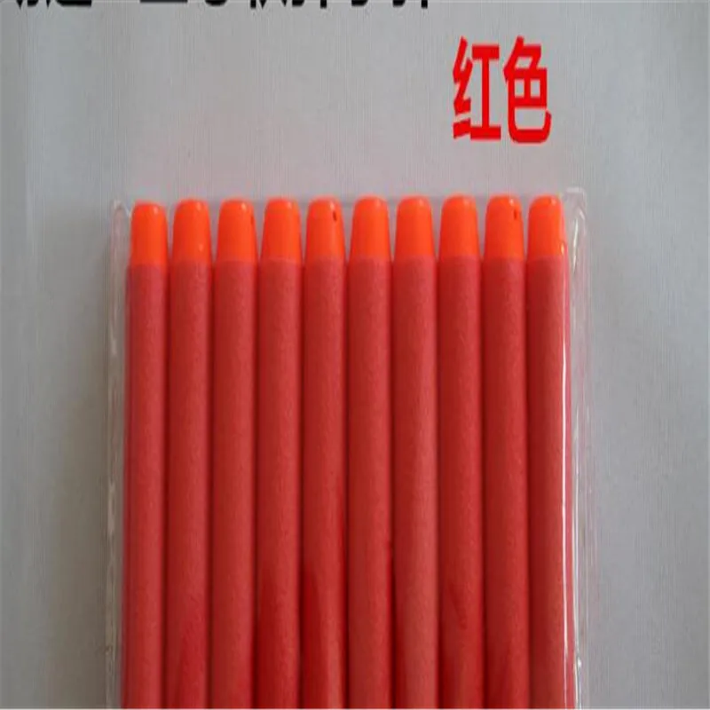 Custom EPE EVA bullets Refill Clip Darts toys soft foam bullets for 7.2*1.3cm