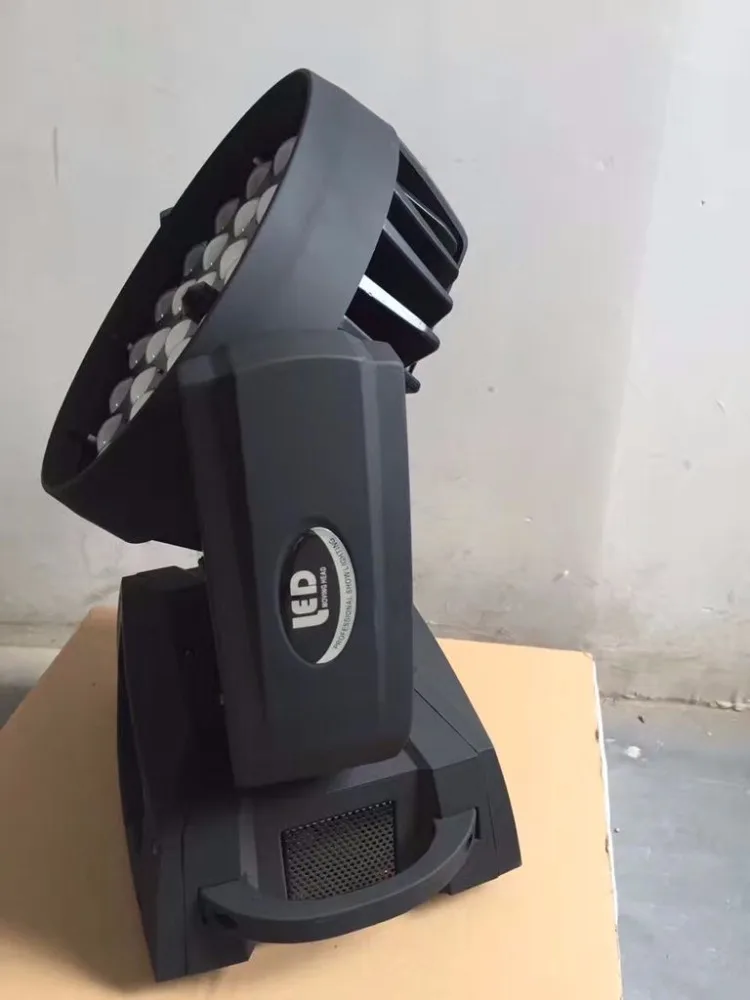 Zoom wash beam light 18w светодиодное освещение rgbwa + uv 6 в 1 36 шт. полноцветное dmx