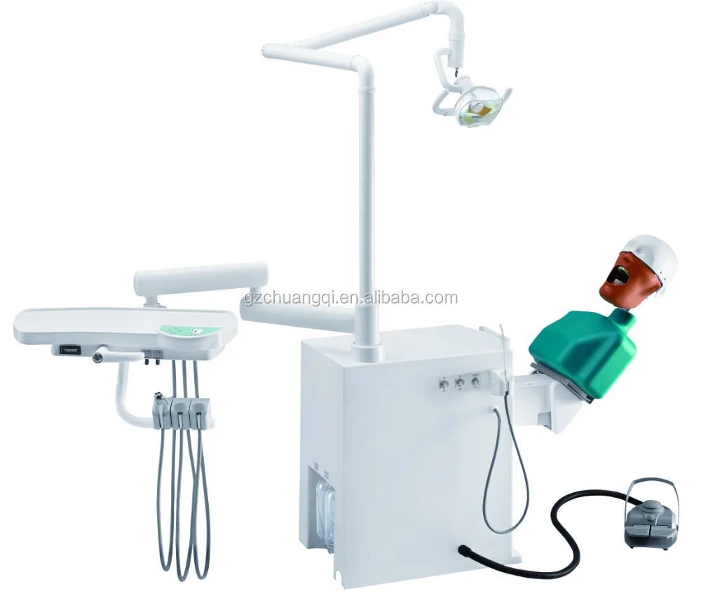 With Halogen Lamp Down Tray and Workable System Dental Simulation & Workbench System Dental School Chair
