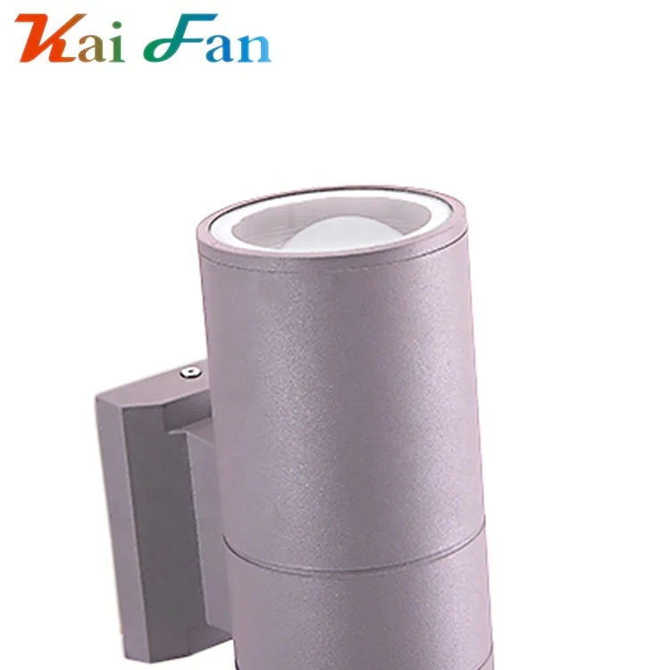 Promotional cylindrical shape single double aluminum outdoor waterproof cob ip65 e27 led wall lamp