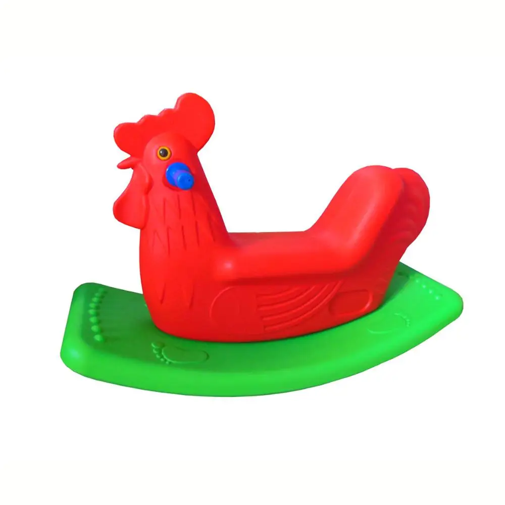 Double-color children plastic elephant rocking horse