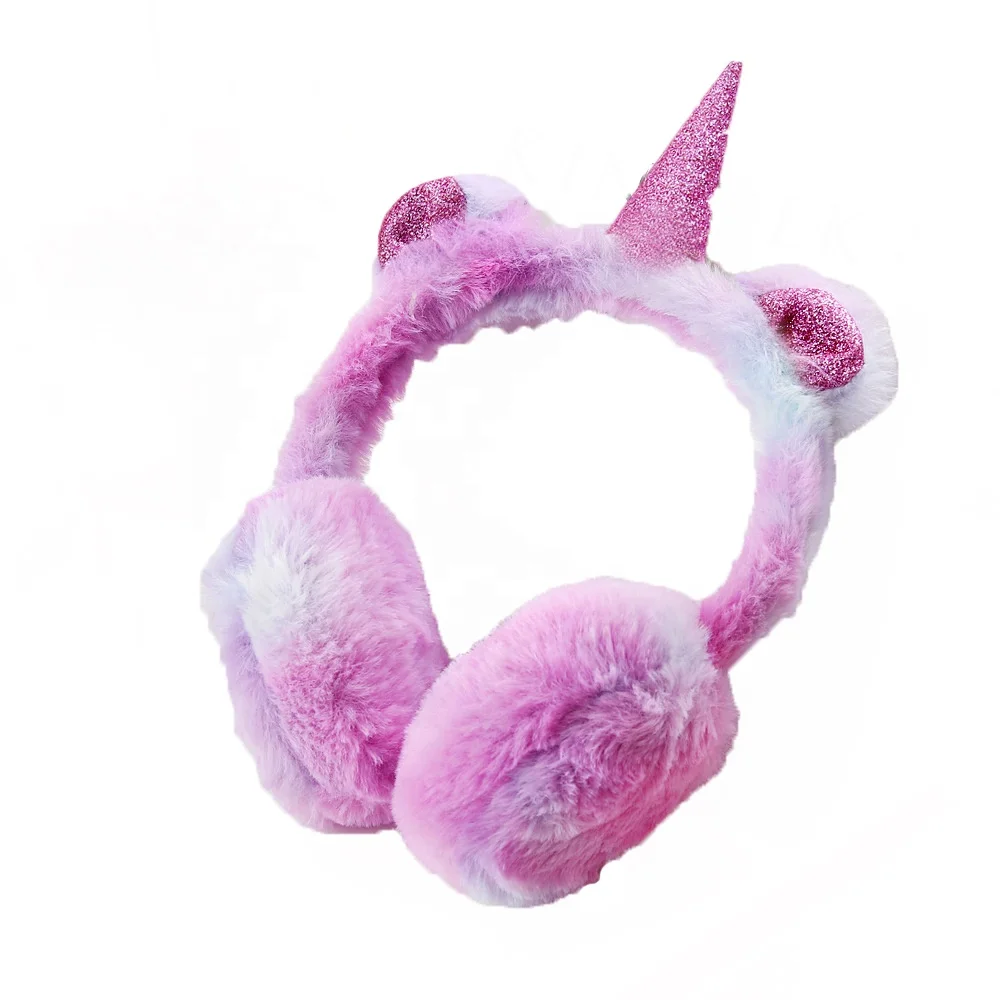 
Customised Color and soft Material Winter Unicorn safety Earmuff 