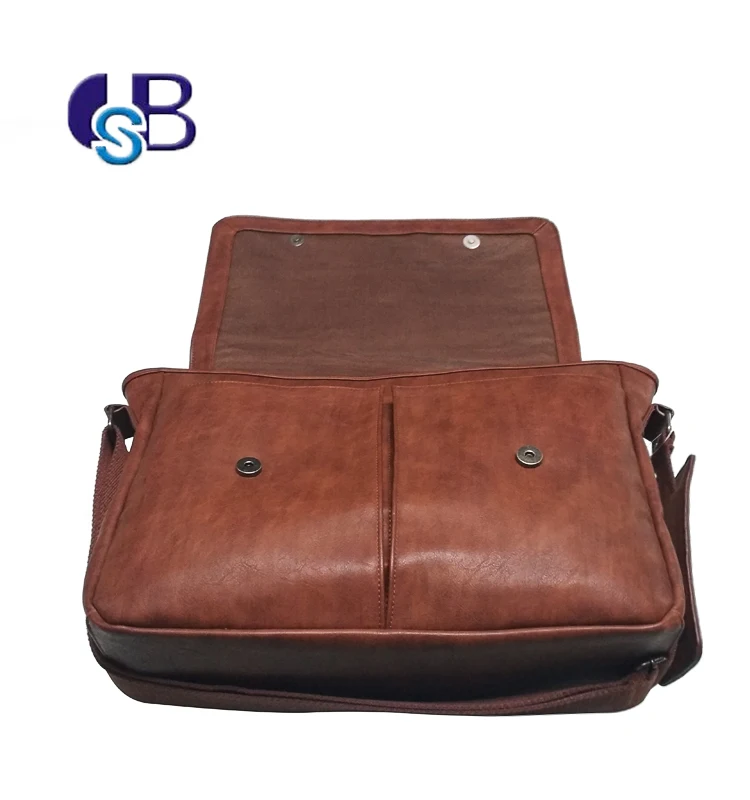OEM China suppliers briefcases shoulder bag business cross body vintage messenger bag