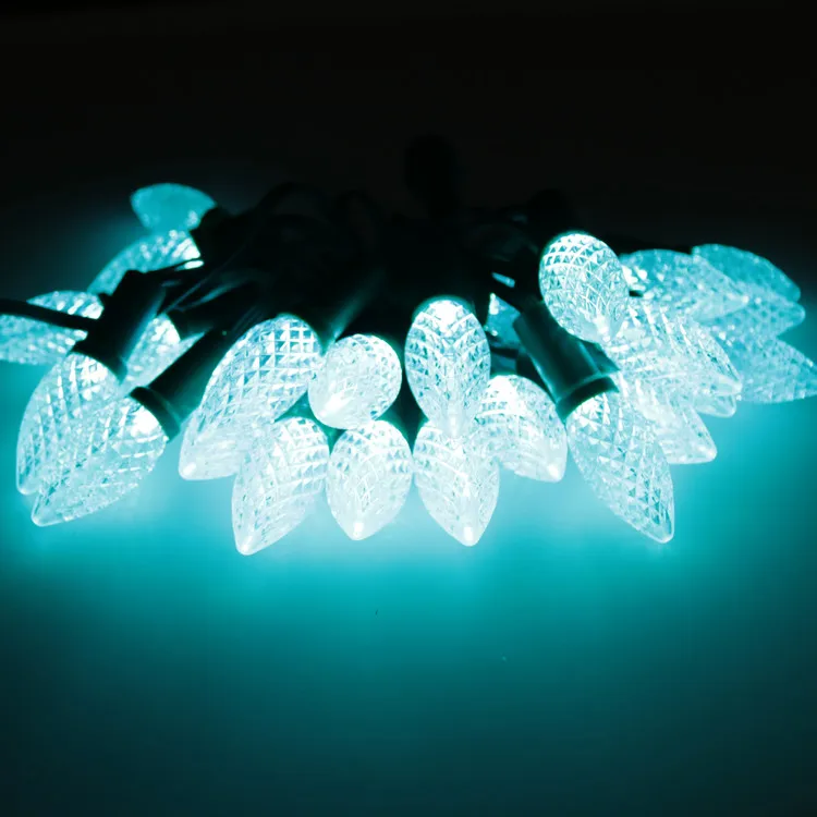 Ws2811 12 мм Рассеянный rgb пиксель smart c9 Светодиодная лампа Снежинка Рождественская световая гирлянда