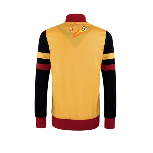 High Quality Polyester Spandex Soccer Jacket Customized Team Name and Adult Sports Wear Warm up Football Jersey