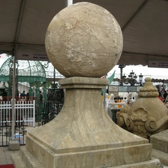 Natural stone finial