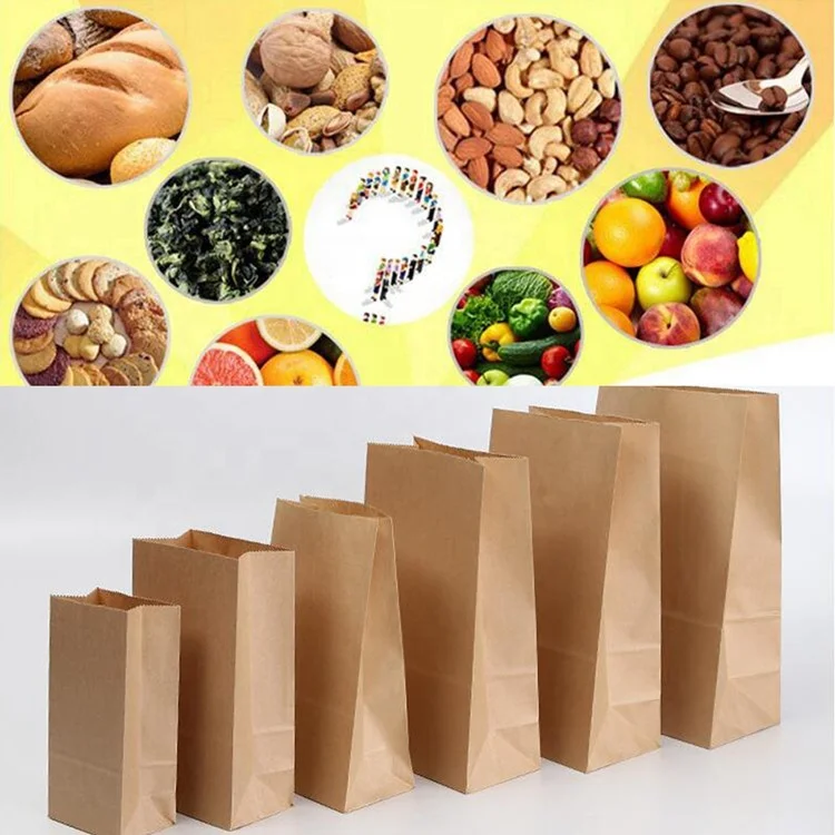 Recyclable take away fast food using glassine african wax kraft print paper bag