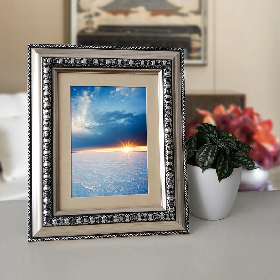 factory wholesale a4 photo gold brushed picture frame