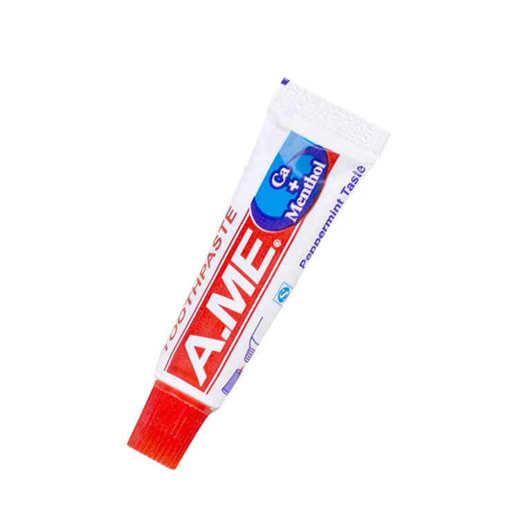 Cheapest Anti-bacterial Brand Hotel Size 3g Mini Toothpaste