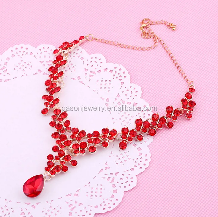 Free customize silver Artilady wedding dinner crystal necklace earring ring sets of gold luxury jewelry for women