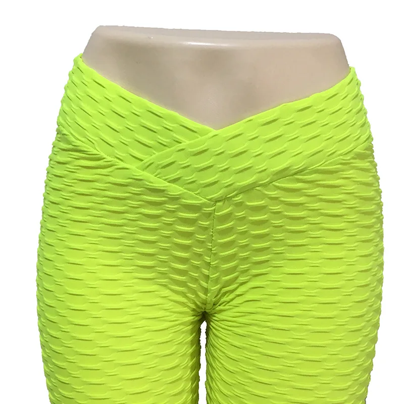 
High quality anti-cellulite compression yoga pants women slim push up leggings 