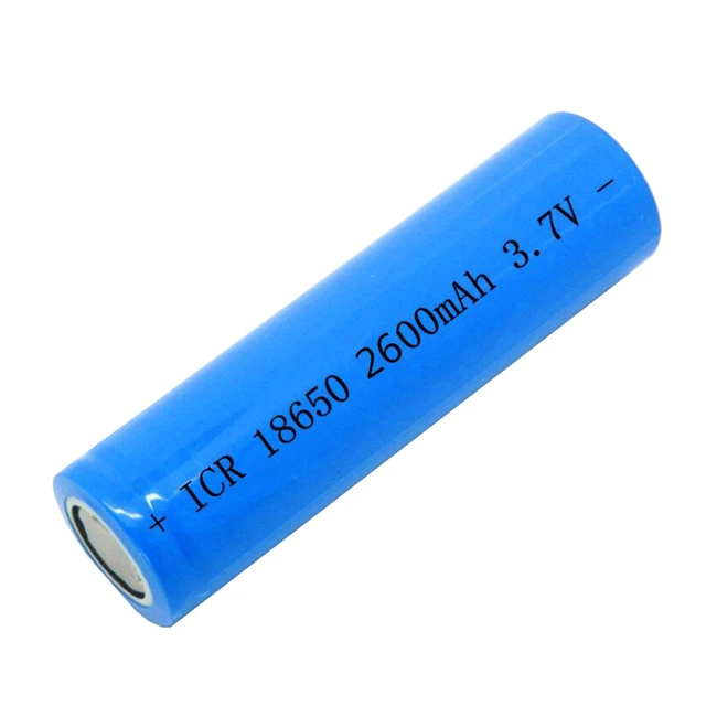 
ICR 18650 battery 3.7v 2600mAh lithium-ion battery cell 