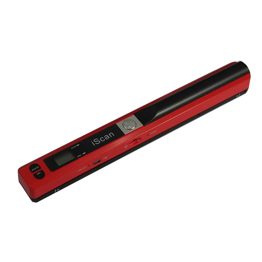 Portable Scanner 900DPI Handheld Mobile Document Portable Scanner Business Card Hand pen color Scanner