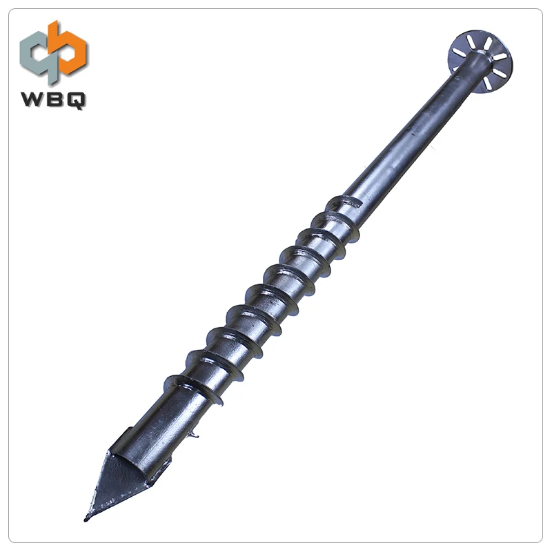 Steel Earth Auger Fence Post Metal Anchors Electrical Ground Spike