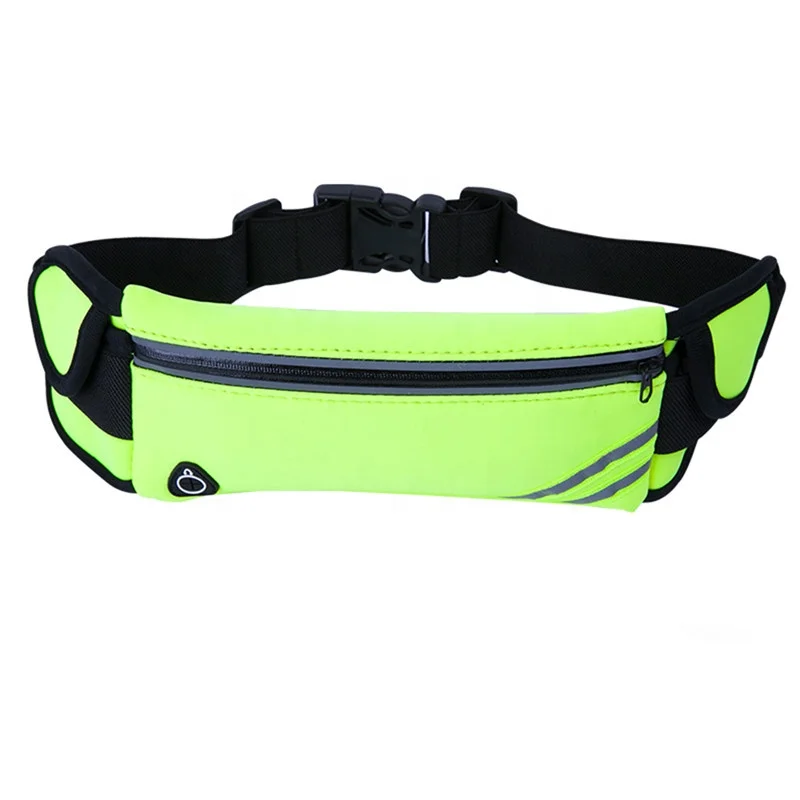 Running Belt Waist Bag With Water Bottles Best Fitness Gear Reflective Waist Pack Phone Holder for Running Hiking , Cycling