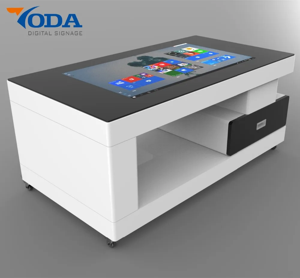43 Inch LCD touch screen smart table with Android OS for home, office, vip room