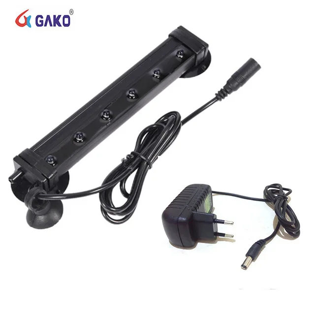 
Freshwater Lamp Aquarium F5 Led Air Bubble Light Submersible Light 