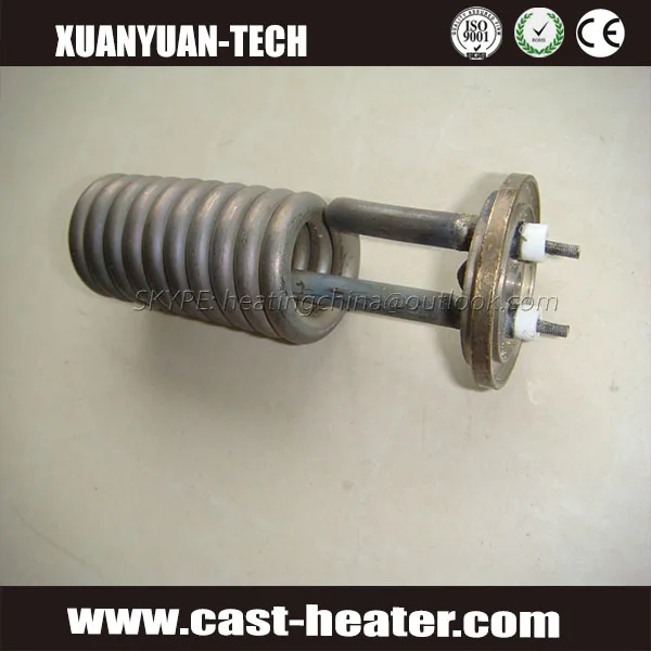 CE Approval Electric Coil Spiral Shape Tubular Heater For Water Heating